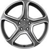 Mercedes 5 Spoke [204-19] Himalaya Grey with High Sheen Wheel Img 1