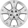 Mercedes 5 Double Spoke [205-17] Vanadium Silver Wheel Img 1