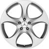 Mercedes 5 Spoke [205-18] Vanadium Silver Wheel Img 1