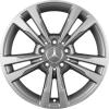 Mercedes 5 Double Spoke [212-17] Himalaya Grey with High Sheen Wheel Img 1