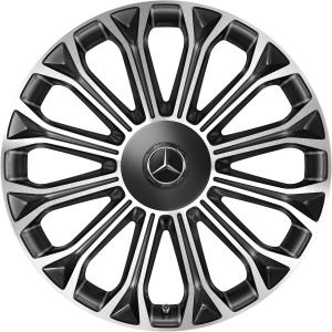 Mercedes 12 Spoke [222-20] Gloss Back with High Sheen Alloy Wheel - Sizes 20in