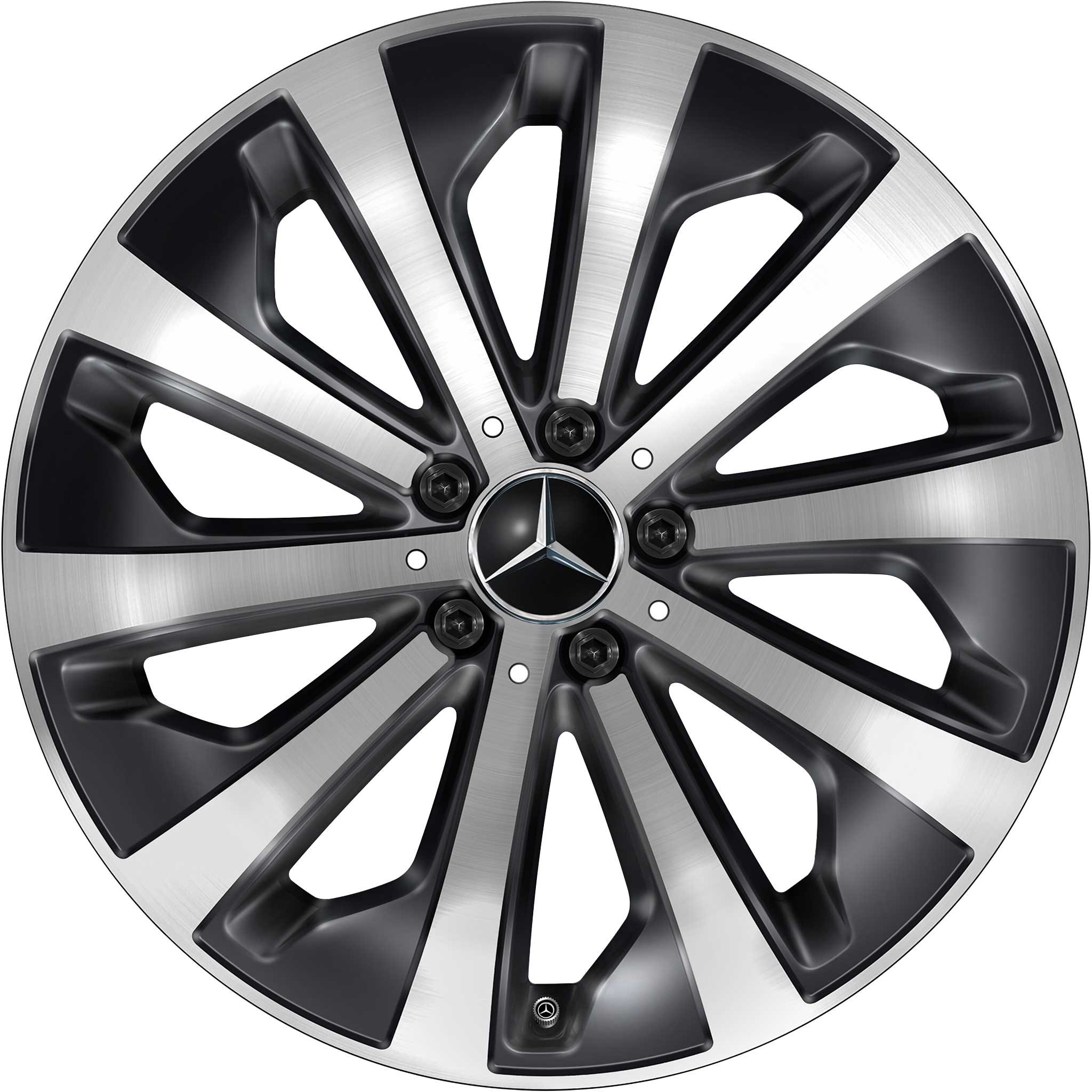 Mercedes 10 Spoke [247-19] Gloss Back with High Sheen Alloy Wheel Product Image #1