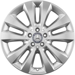 Mercedes 5 Twin Spoke [251-19] Vanadium Silver Alloy Wheel - Sizes 19in