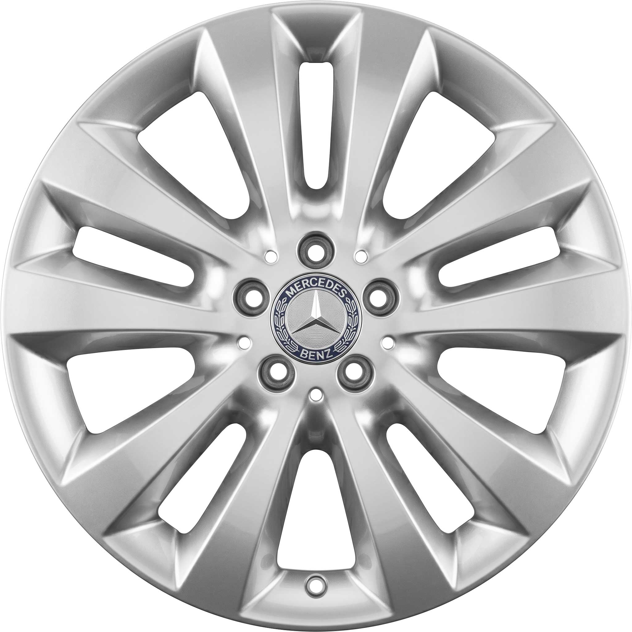 Mercedes 5 Twin Spoke [251-19] Vanadium Silver Alloy Wheel Product Image #1