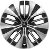 Mercedes Multispoke [295-20] Gloss Back with High Sheen Wheel Img 1