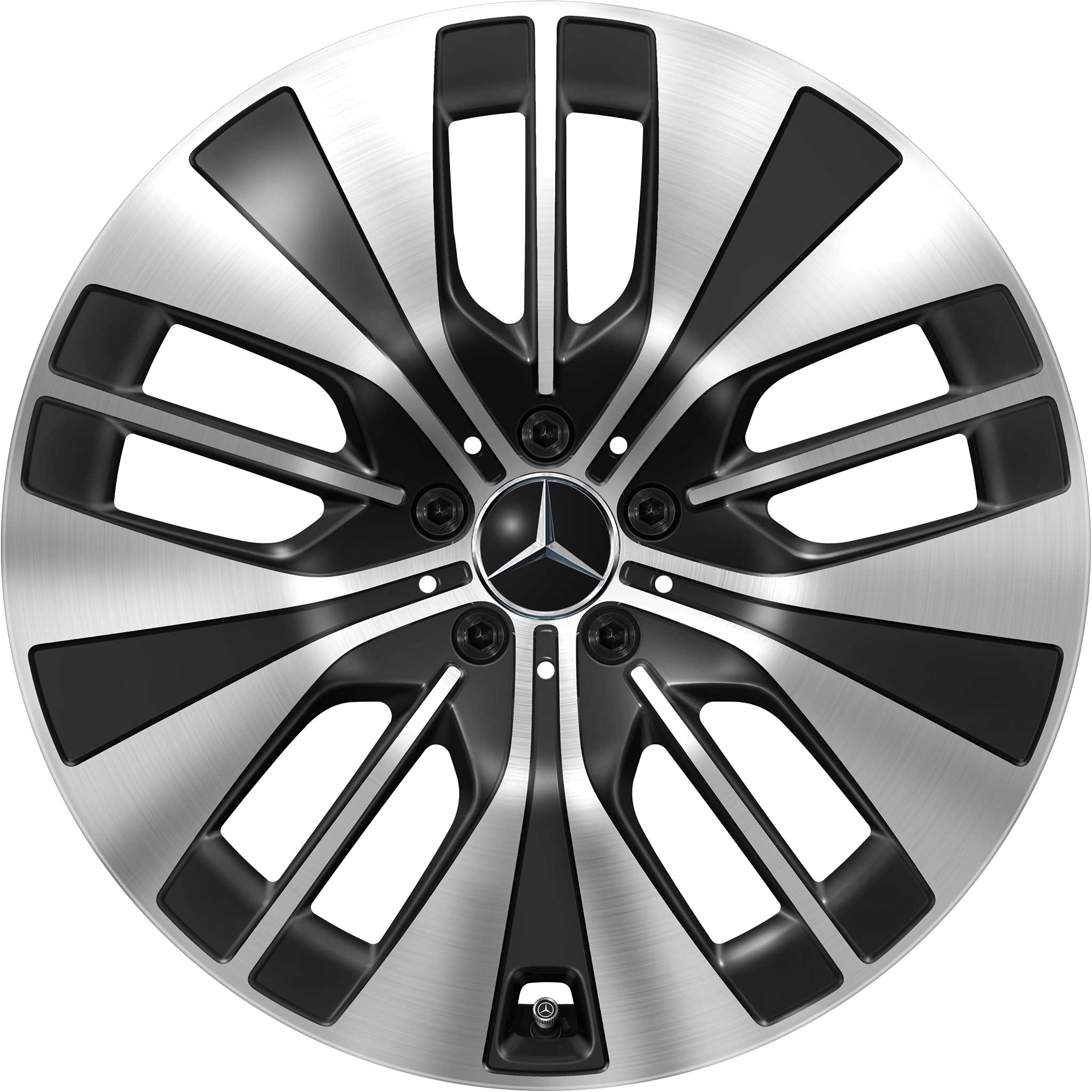 Mercedes Multispoke [295-20] Gloss Back with High Sheen Alloy Wheel Product Image #1