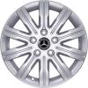 Mercedes 10 Spoke [420-16] Vanadium Silver Wheel Img 1
