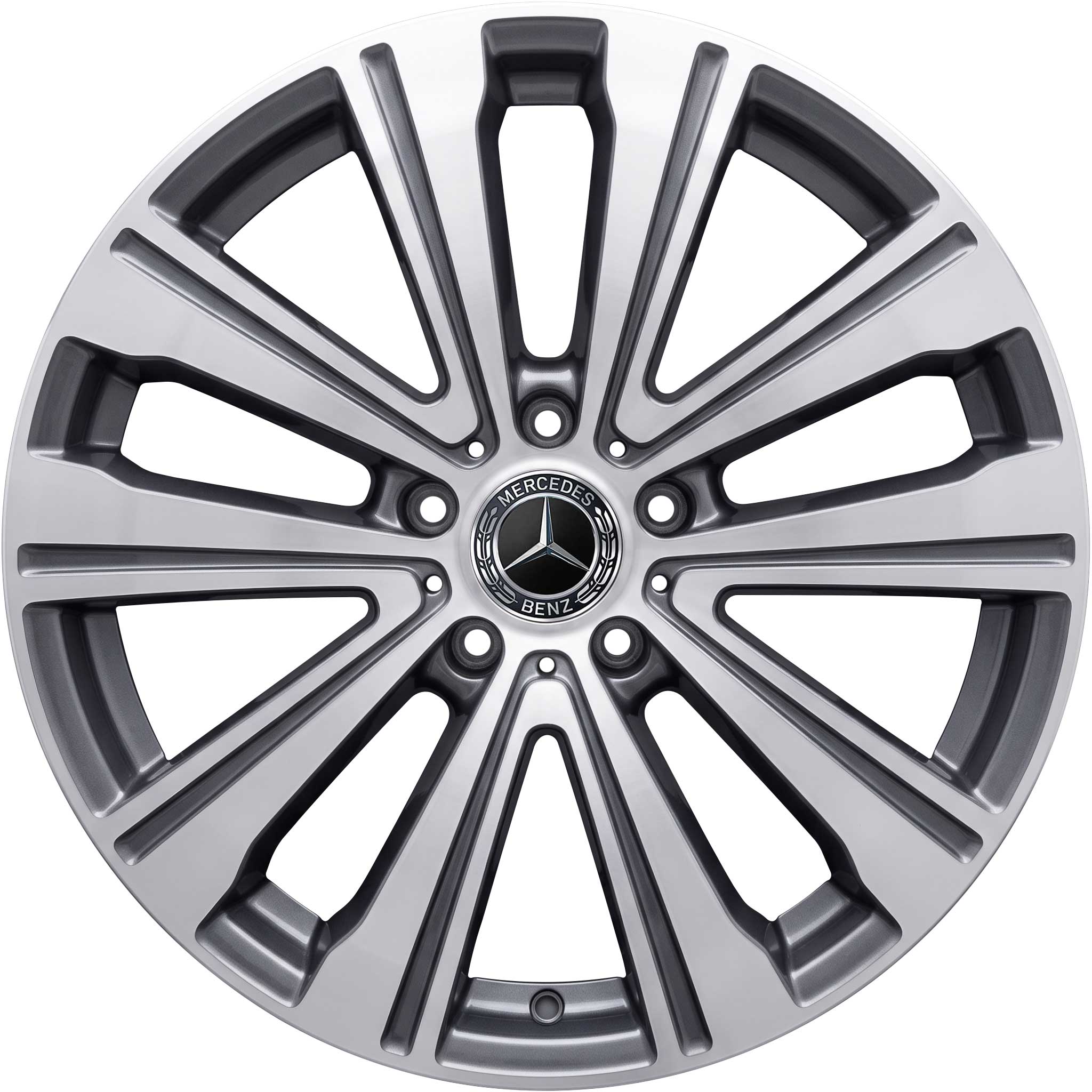 Mercedes 10 Spoke [463-19] Himalaya Grey with High Sheen Alloy Wheel Product Image #1