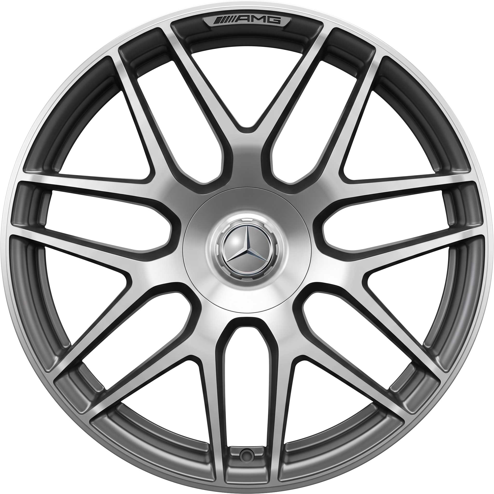 AMG Cross Spoke [463-22] Matt Black Alloy Wheel Product Image #1