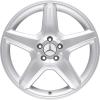 Mercedes 5 Twin Spoke [463-18] Titanium Silver Wheel Img 1