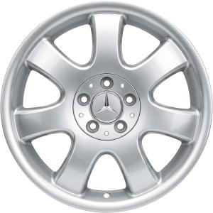 Silver Mercedes Mirzam alloy wheel