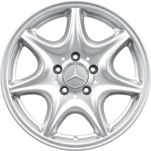Mercedes 7 Spoke [203-15] Standard Silver Alloy Wheel - Sizes 15in