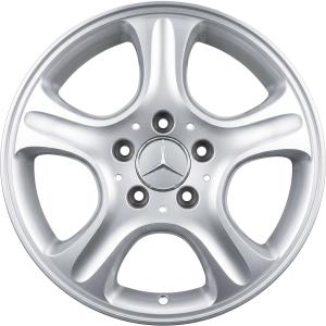 Silver Mercedes 7 Spoke alloy wheel