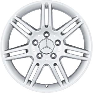 Silver Mercedes 7 Twin Spoke alloy wheel