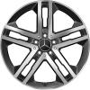 Mercedes 7 Twin Spoke [221-18] Titanium Silver Wheel Img 1