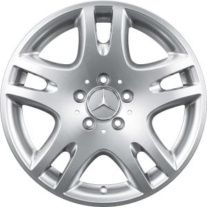 Silver Mercedes 5 Double Spoke alloy wheel
