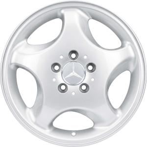 Silver Mercedes 5 Hole alloy wheel