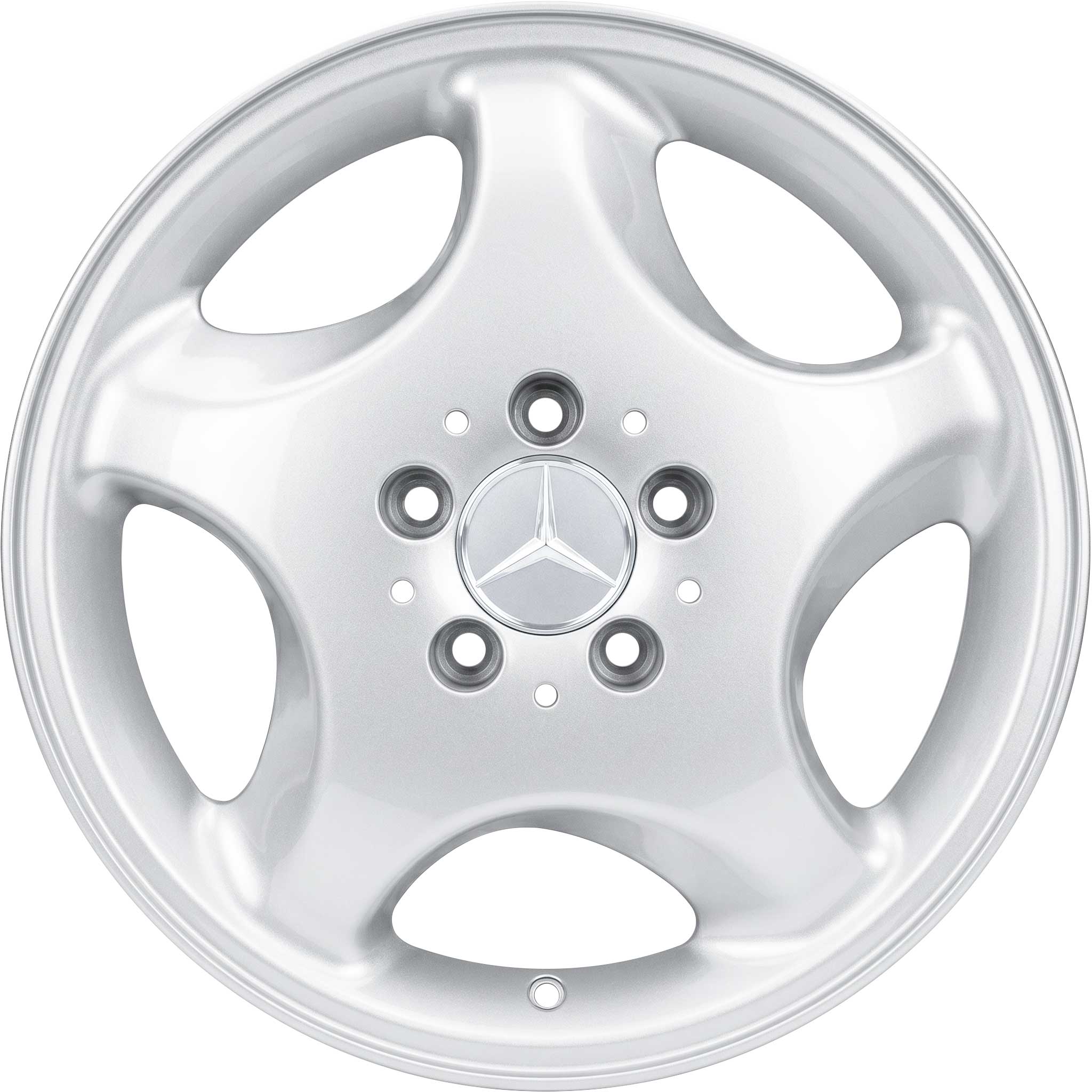 Mercedes 5 Hole [414-15] Standard Silver Alloy Wheel Product Image #1