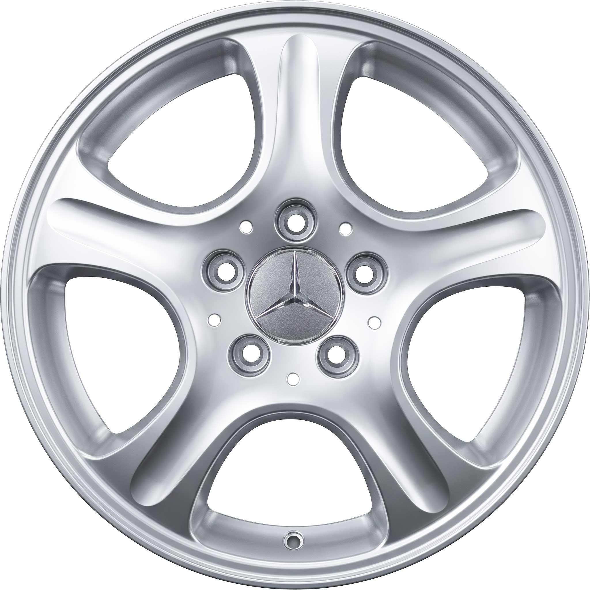 Mercedes 5 Spoke [414-16] Sterling Silver Alloy Wheel Product Image #1