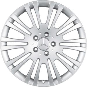 Silver Mercedes 10 Twin Spoke alloy wheel