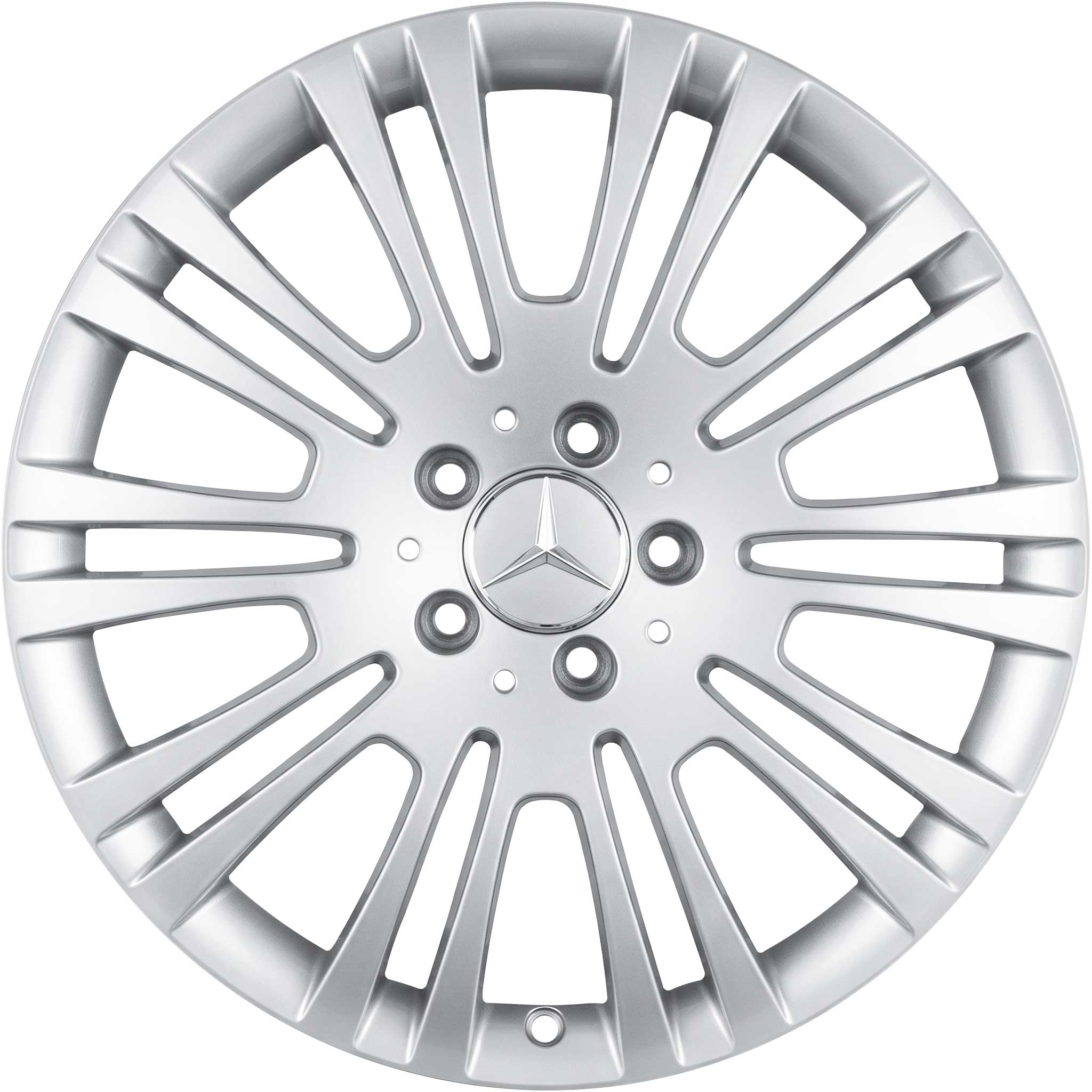 Mercedes 10 Twin Spoke [639-18] Vanadium Silver Alloy Wheel Product Image #1