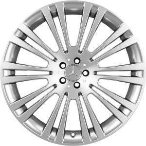 Mercedes 10 Twin Spoke [639-18] Titanium Silver with High Sheen Alloy Wheel - Sizes 18in