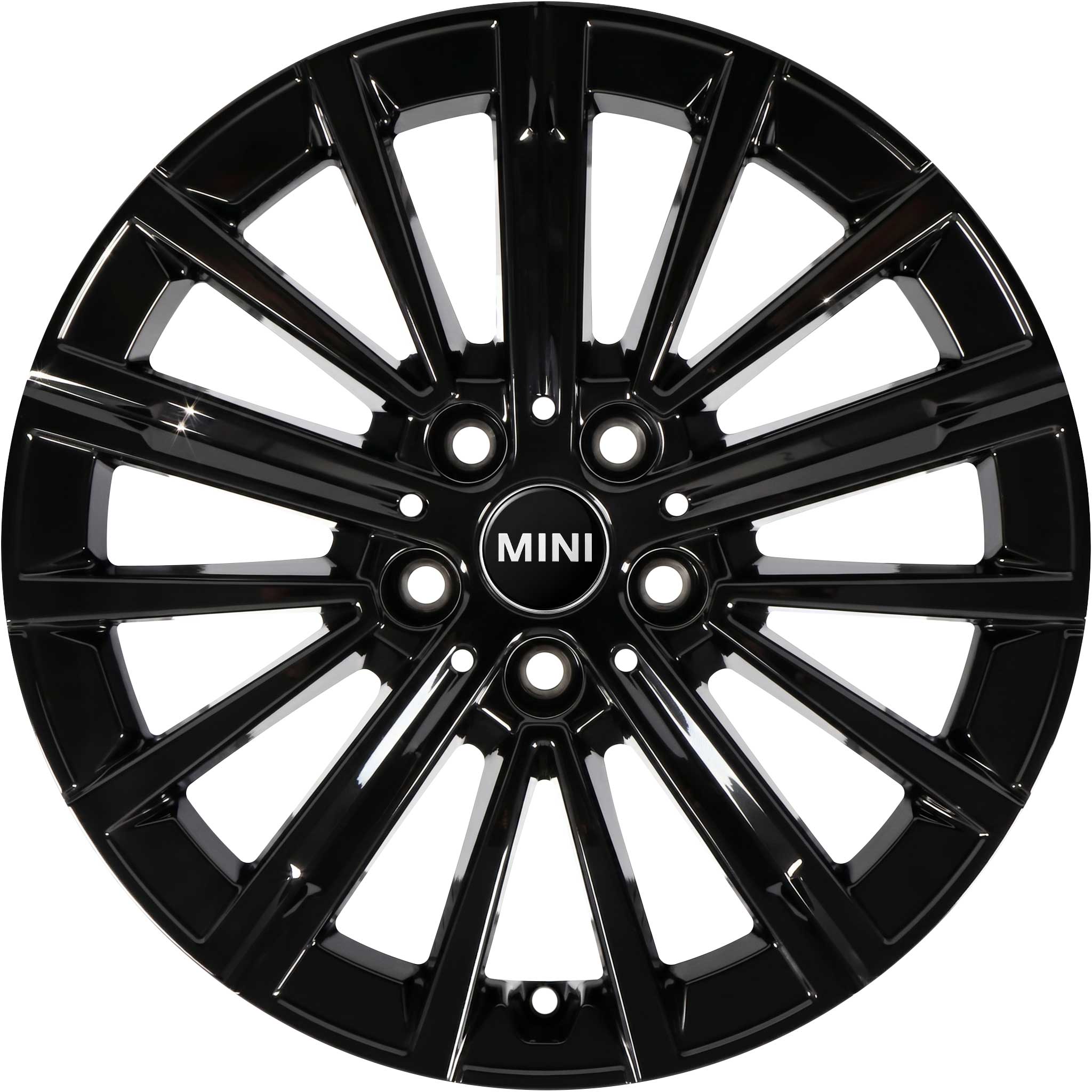 Mini 833 V Spoke Jet Black Alloy Wheel Product Image #1
