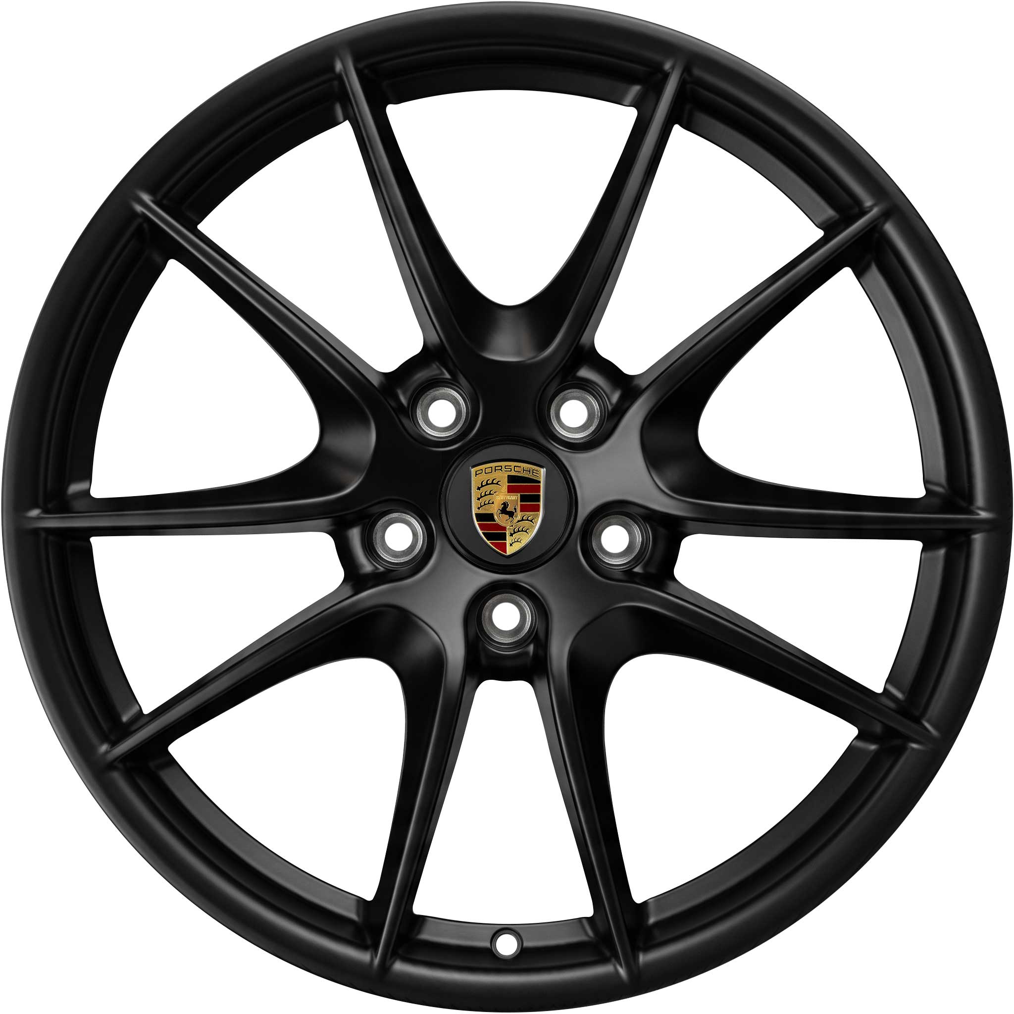 Porsche Carrera S III Satin Black Alloy Wheel Product Image #1