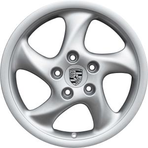 18" Porsche Turbo I Technology Diamond Silver alloy wheel
