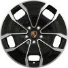 Porsche Taycan Turbo Aero Gloss Black with Bright Turned Wheel Img 1