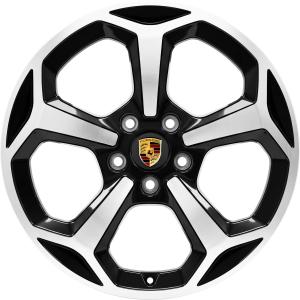 Black Porsche Taycan Offroad alloy wheel