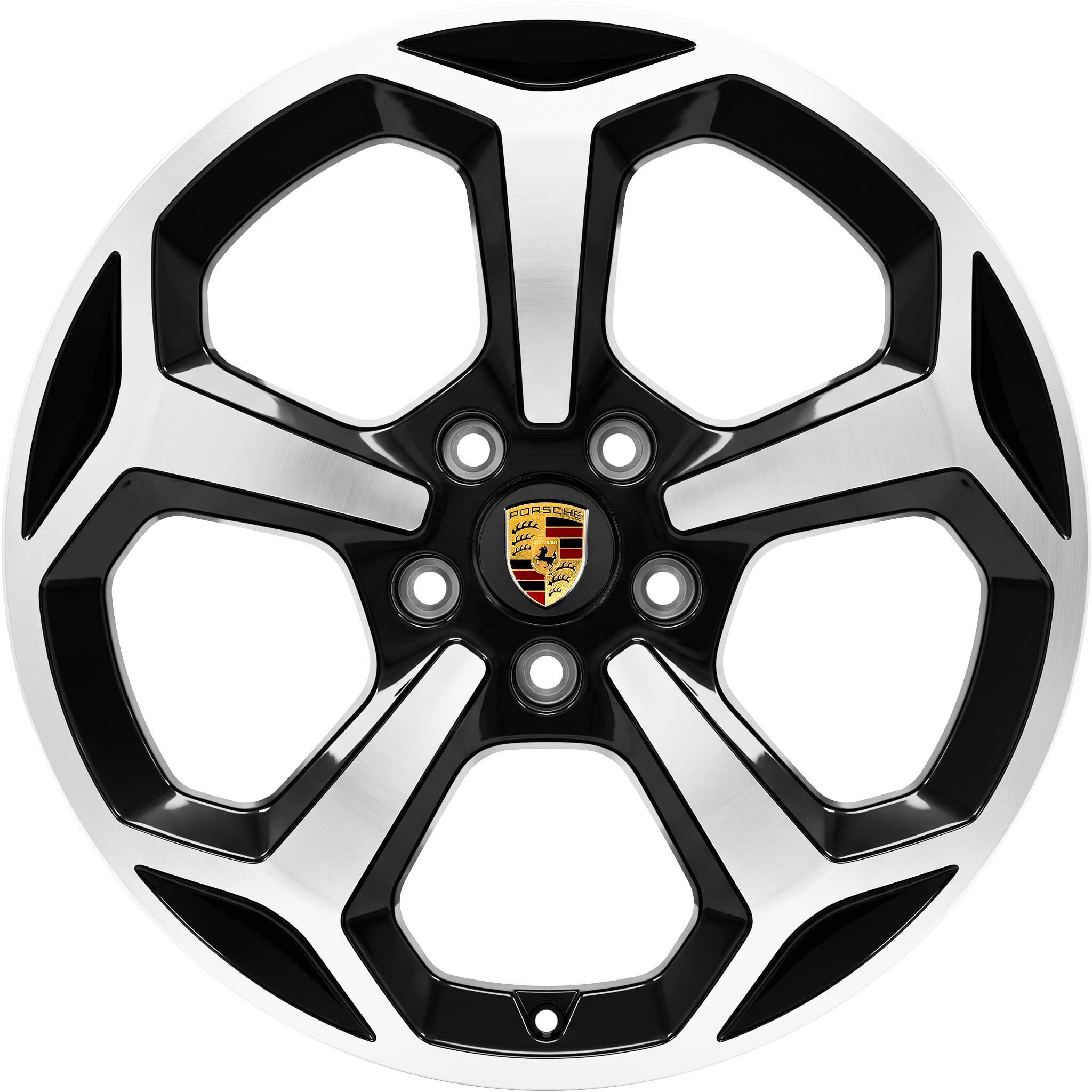 Porsche Taycan Offroad Gloss Black with Bright Turned Alloy Wheel Product Image #1