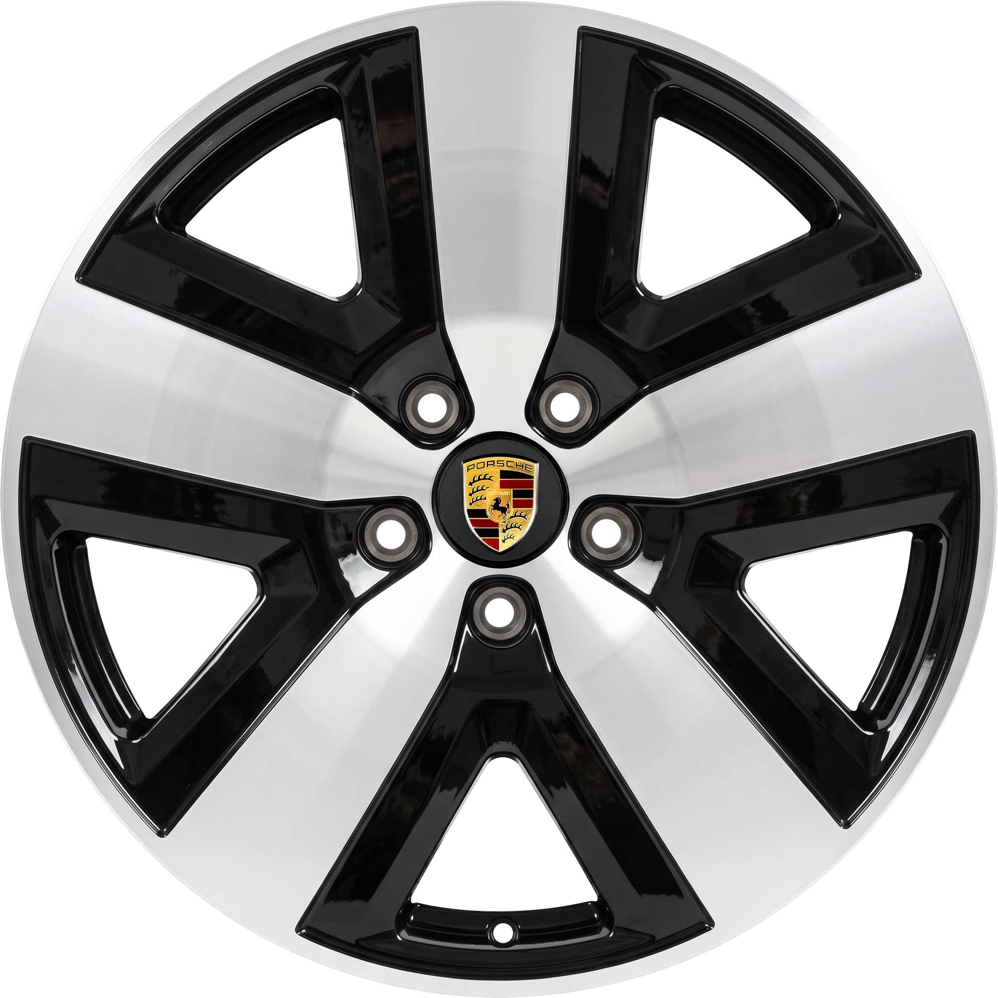 Porsche Cayenne Aero Design [20] Gloss Black with Bright Turned Alloy Wheel Product Image #1