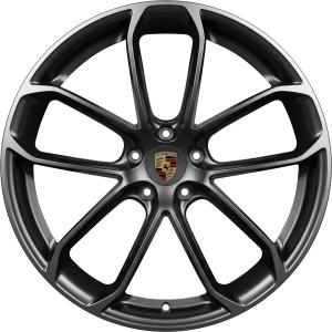 Black Porsche Cayenne Aero Design alloy wheel