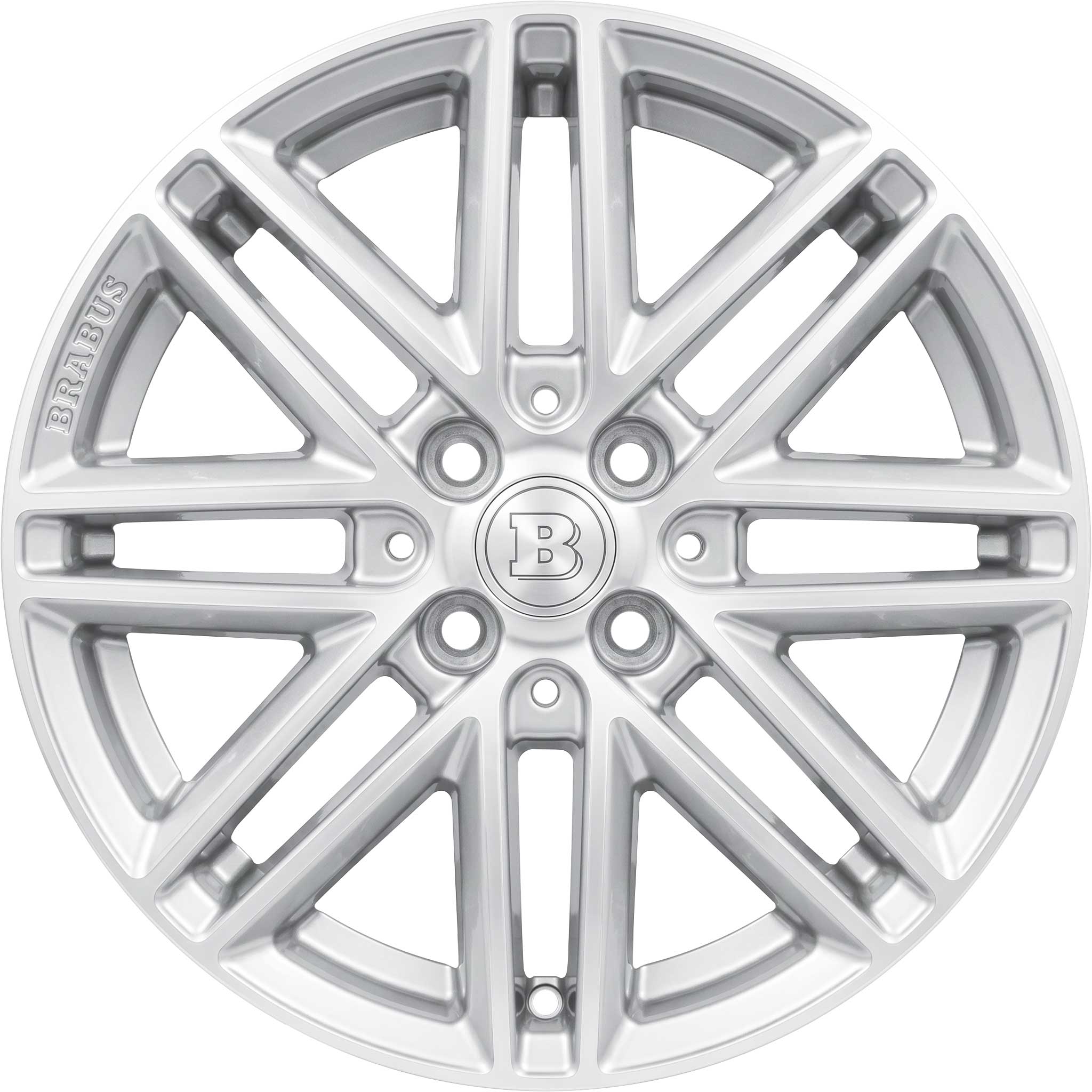 Smart Brabus Monoblock VIII Silver with High Sheen Alloy Wheel Product Image #1