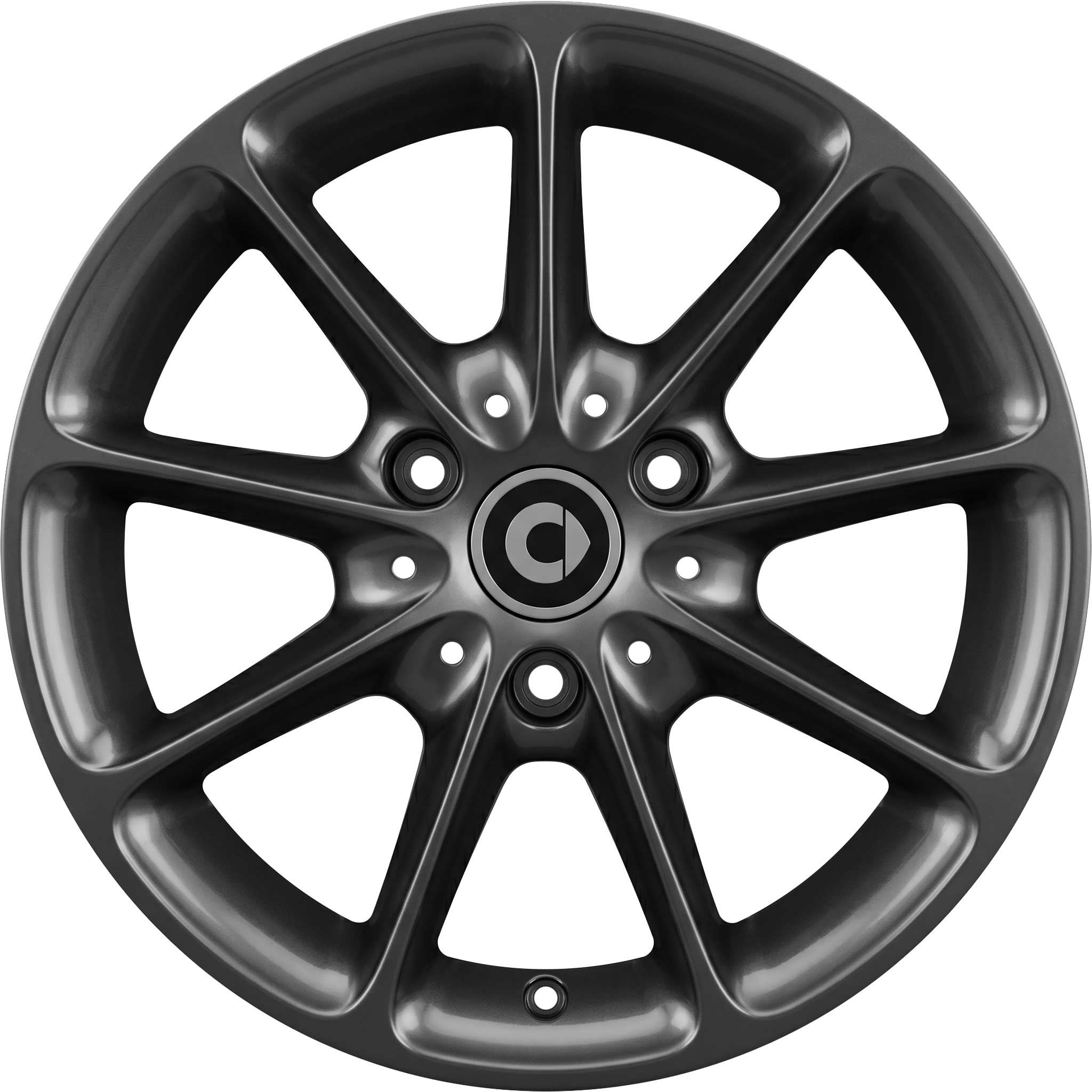 Smart 9 spoke Himalaya Grey (v2) Alloy Wheel Product Image #1
