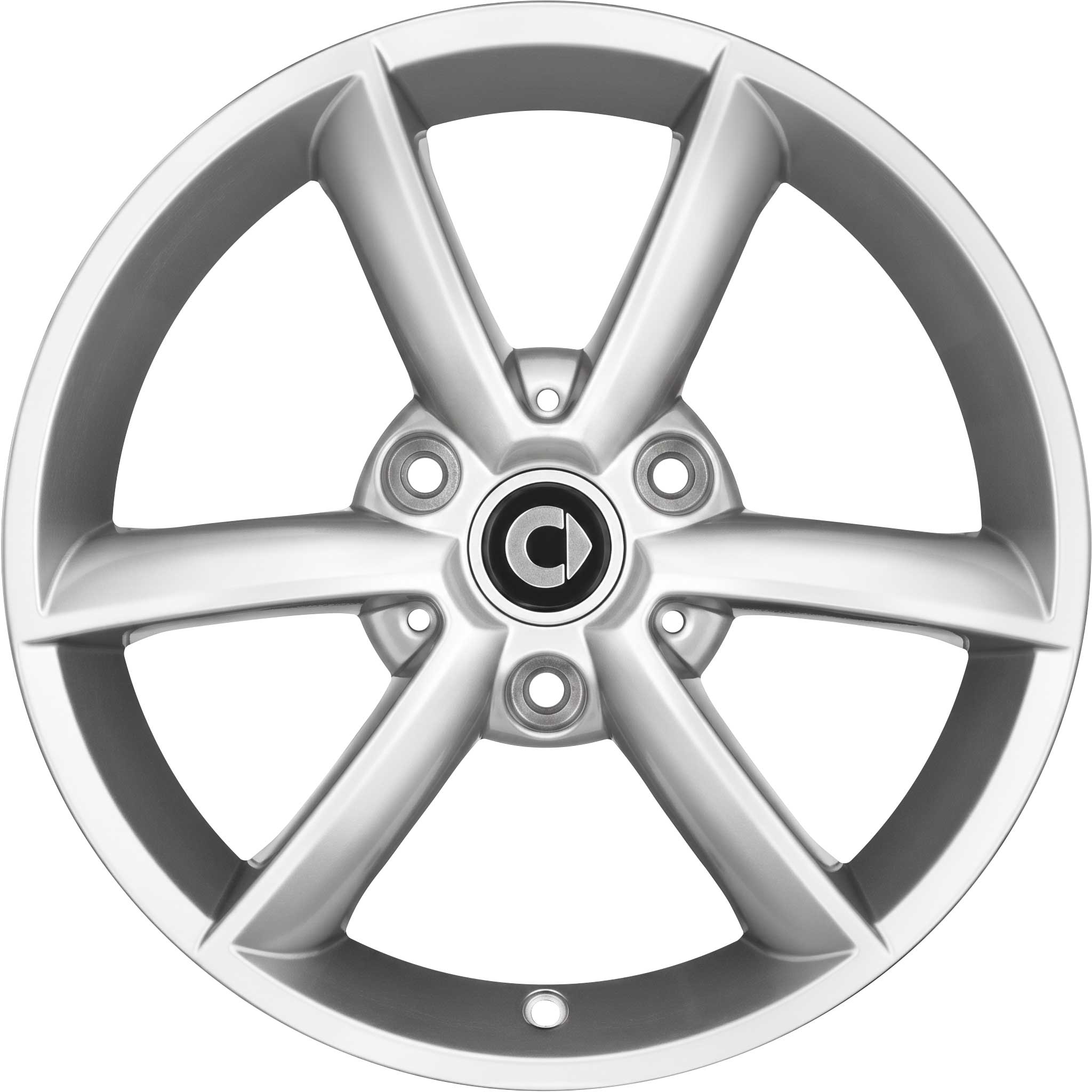 Smart 3 Double Spoke Satin Silver Matt (v1) Alloy Wheel Product Image #1