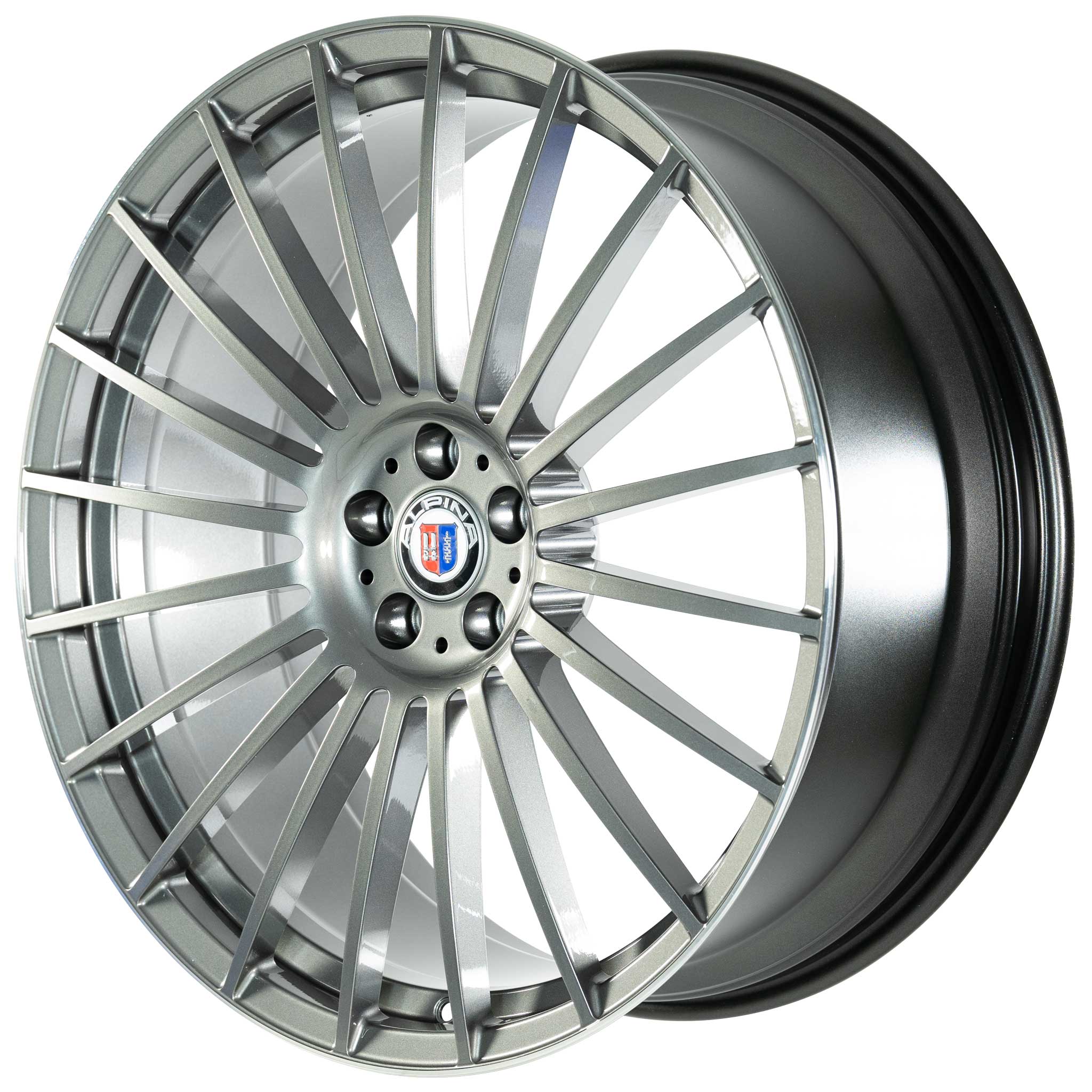Alpina Classic Forged CS16 Himalaya Grey with Polished Rim Edge Alloy Wheel Product Image #2