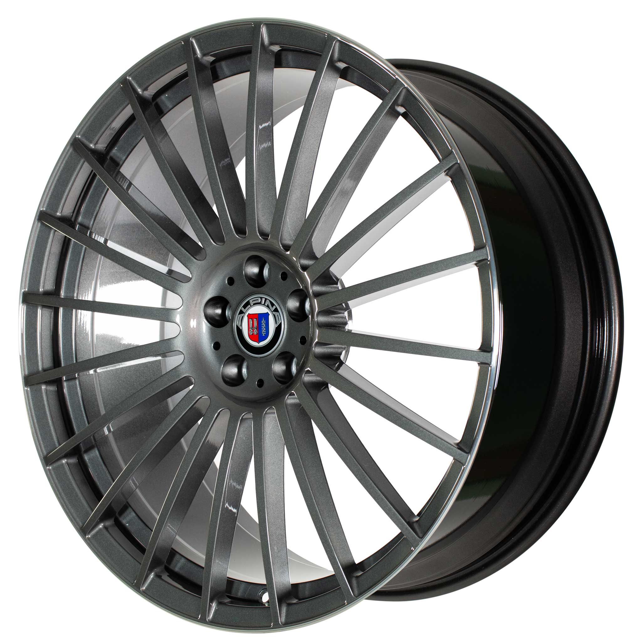 Alpina Classic Forged CS16 Himalaya Grey with Polished Rim Edge Alloy Wheel Product Image #2