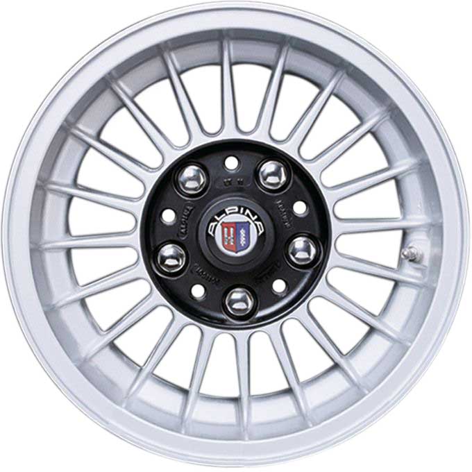 Alpina Classic C71 Silver with Black Centre Alloy Wheel Product Image #1