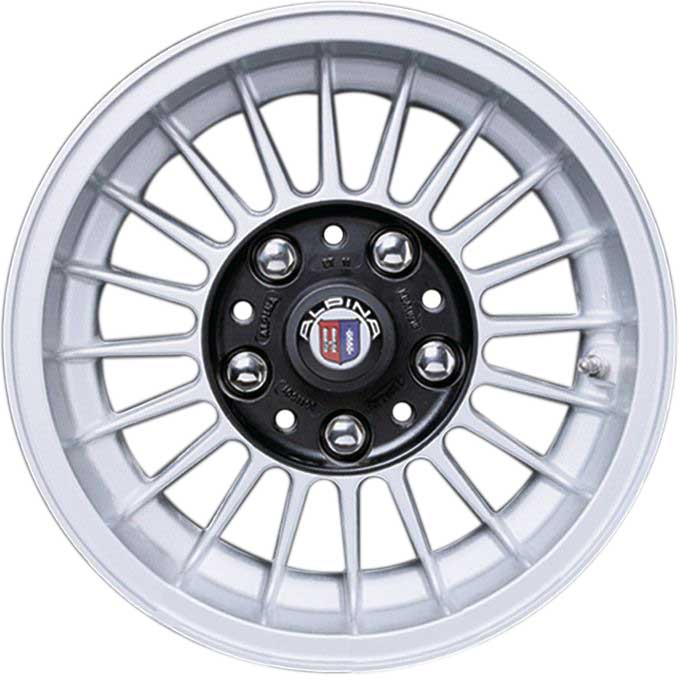 Alpina Classic C71 Silver with Black Centre Alloy Wheel Product Image #1