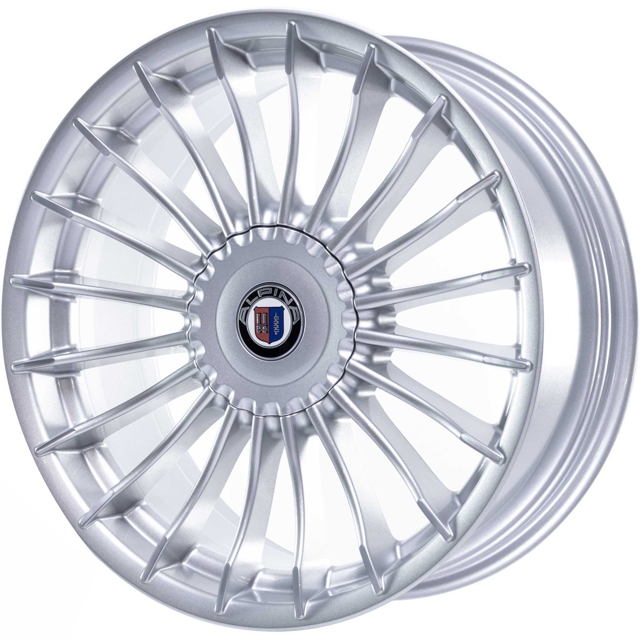 Alpina Classic C10 Silver with Polished Spoke Ends Alloy Wheel Product Image #2