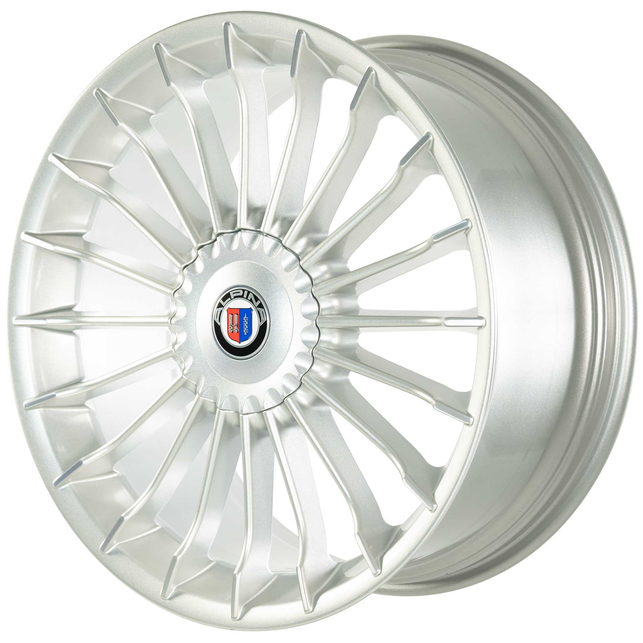 Alpina Classic C13 Silver with Polished Spoke Ends Alloy Wheel Product Image #2
