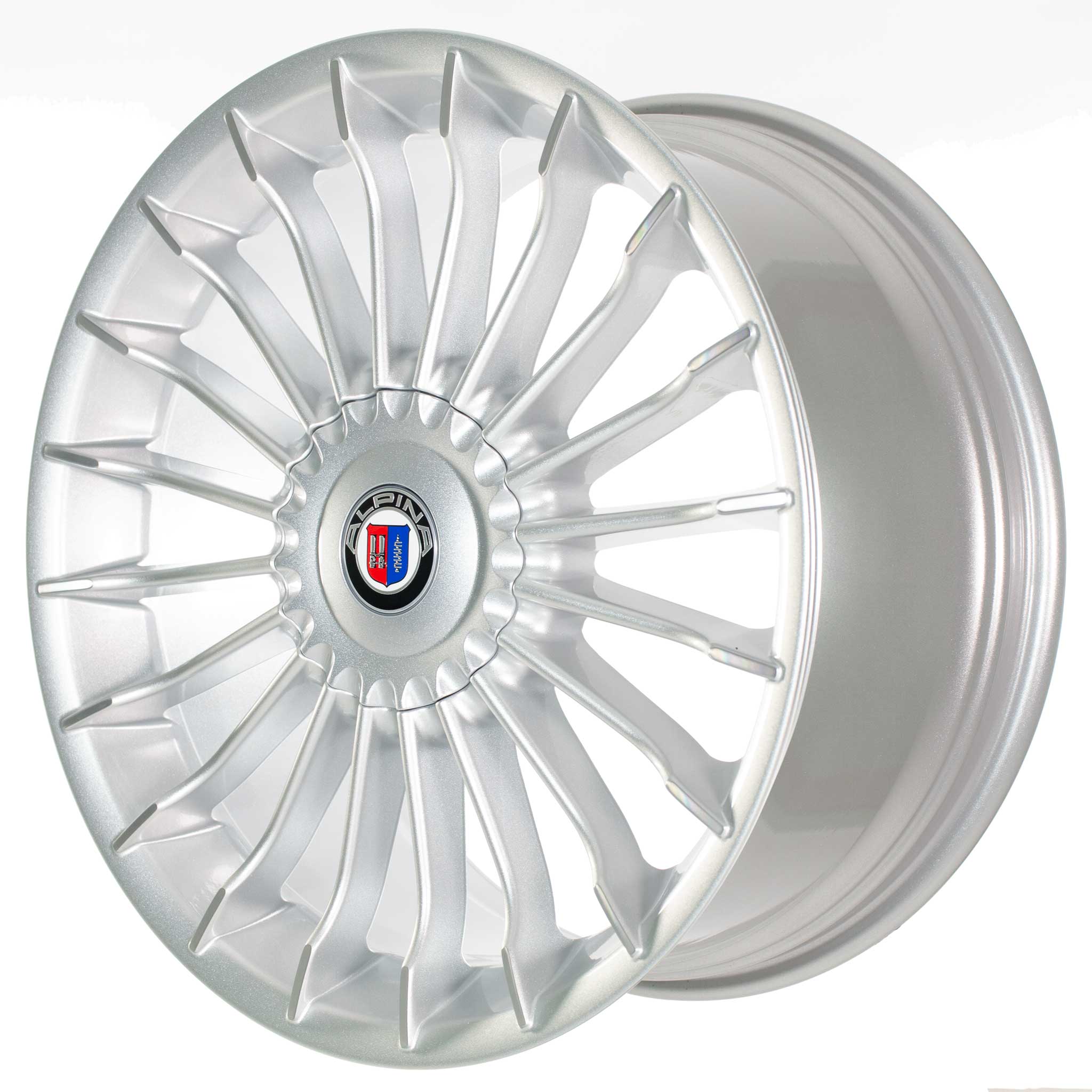 Alpina Classic C13 Silver with Polished Spoke Ends Alloy Wheel Product Image #2