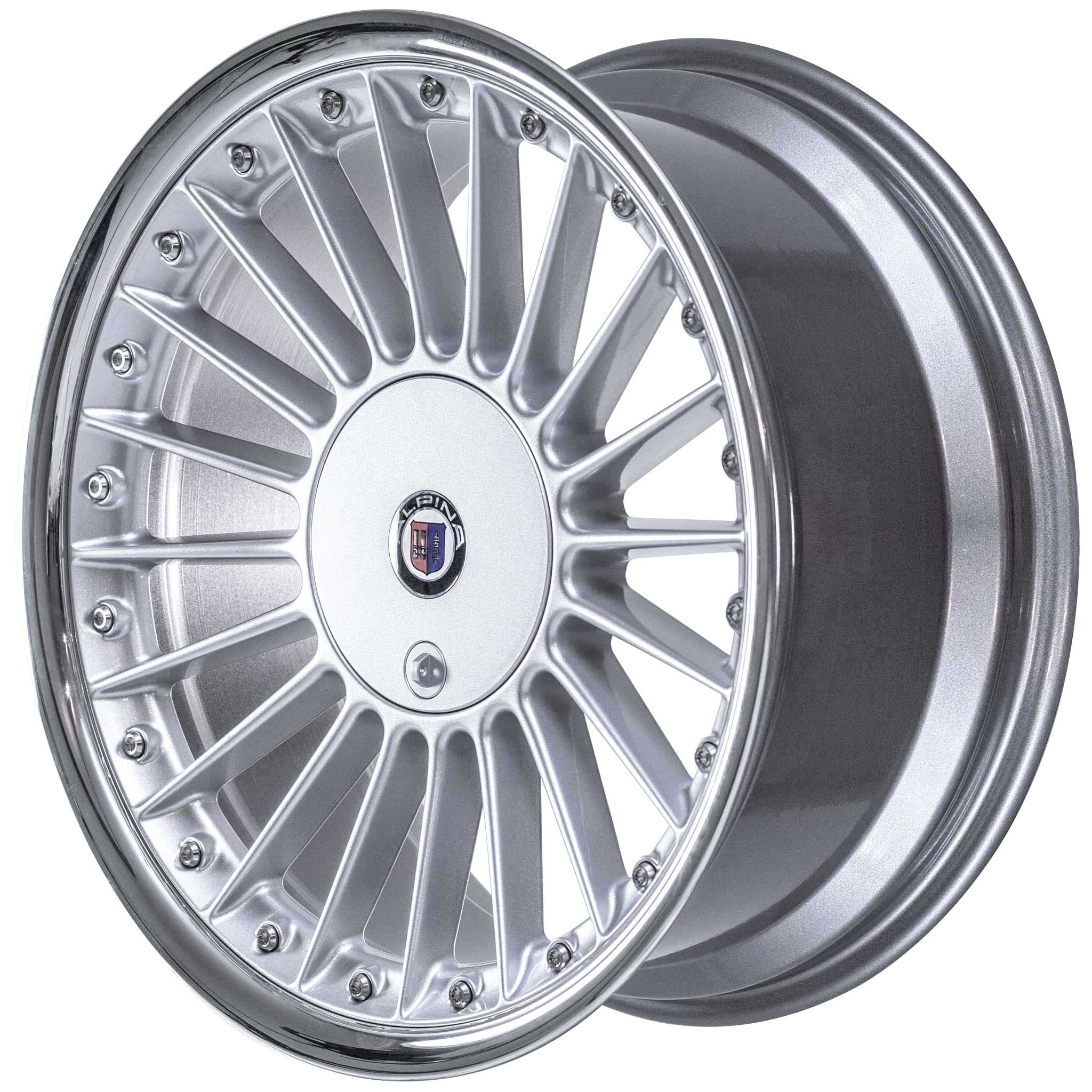 Alpina Classic C96 Silver with Highly Polished Rim Edge Alloy Wheel Product Image #2
