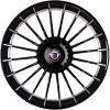 Alpina Classic C09 Black with Polished Spoke Ends Wheel Img 1