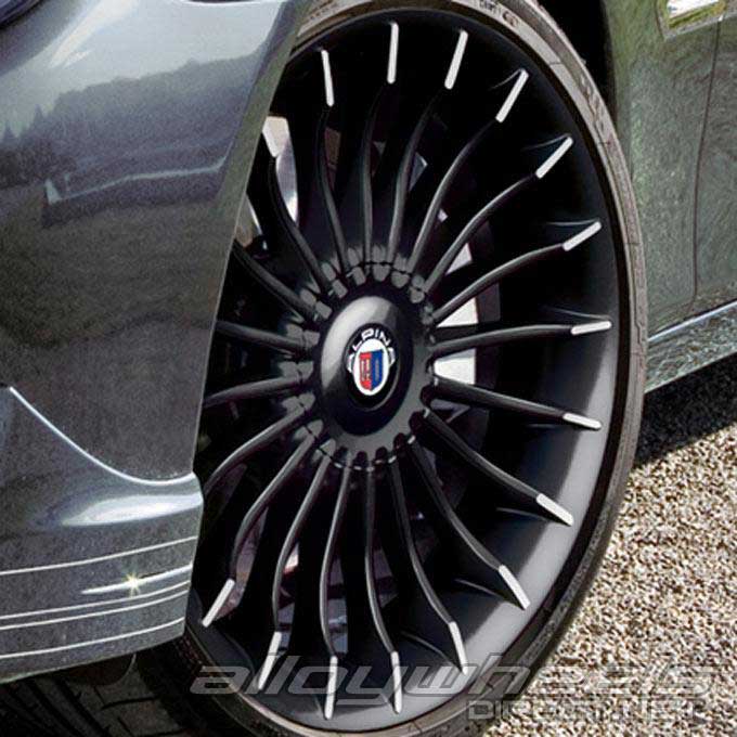 Alpina Classic C09 Black with Polished Spoke Ends Alloy Wheel Product Image #2