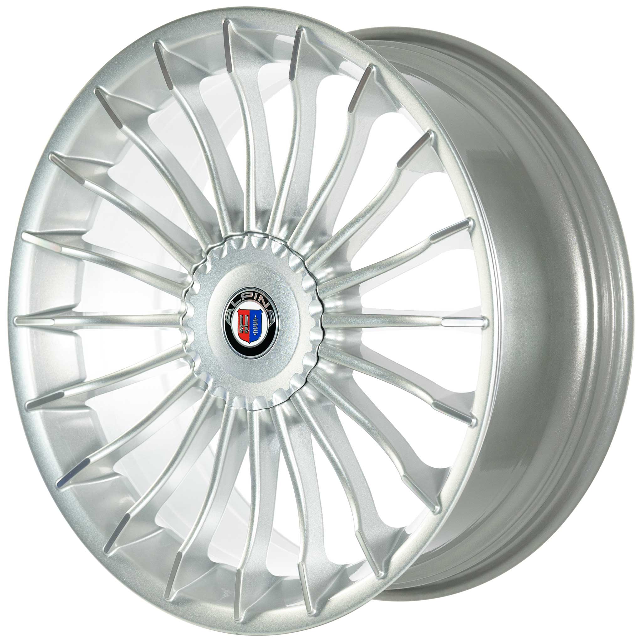 Alpina Classic C11 Silver with Polished Spoke Ends Alloy Wheel Product Image #2