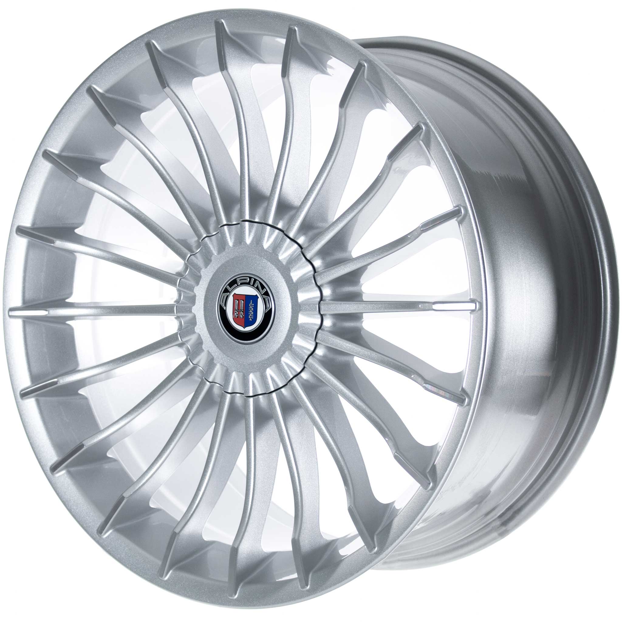 Alpina Classic C16 Silver with Polished Spoke Ends Alloy Wheel Product Image #2