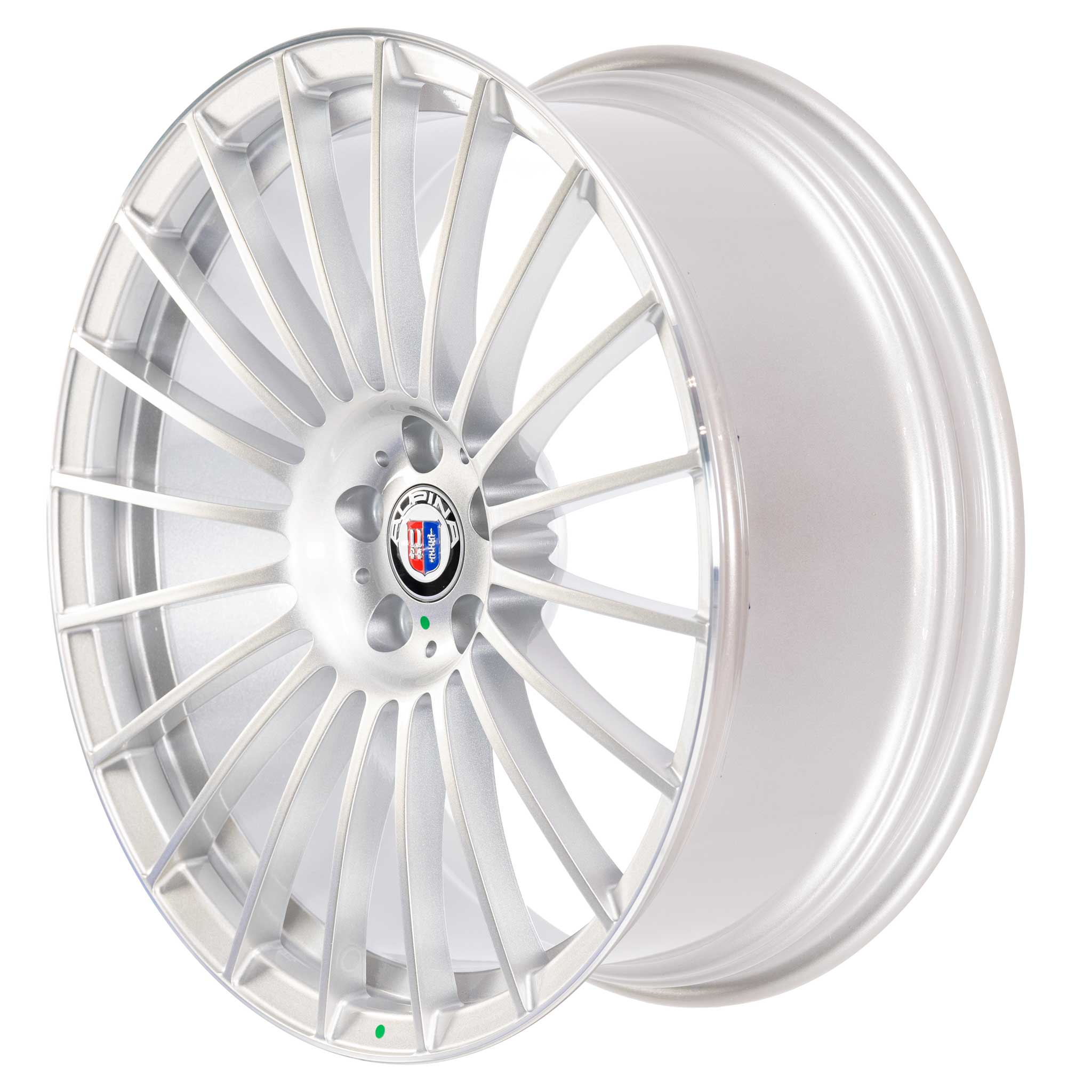 Alpina Classic Forged CS16 Silver with Polished Rim Edge Alloy Wheel Product Image #2